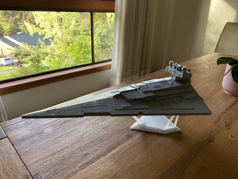 Star Wars Imperial Cruiser Star Destroyer Figure High Detail 30 Inch Long