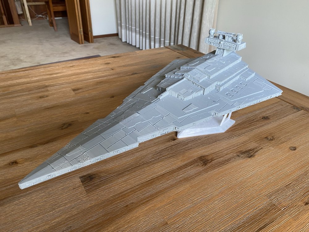 Star Wars Imperial Cruiser Star Destroyer Figure High Detail 30 Inch Long