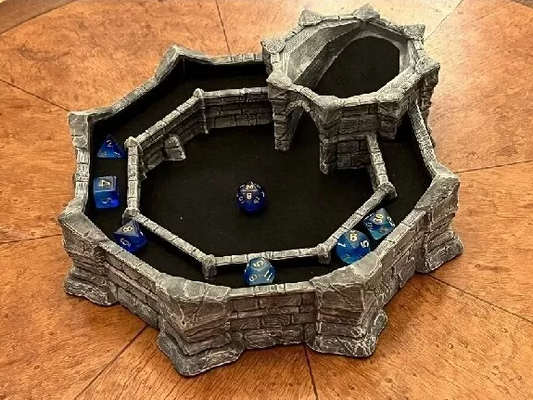 Big Dice Tower Castle Tabletop Games Dungeons and Dragons DnD D&D