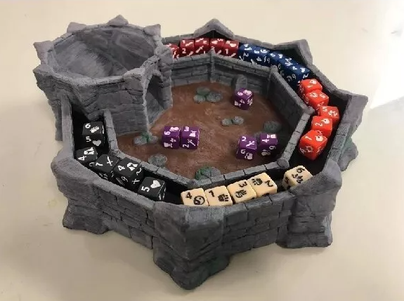 Big Dice Tower Castle Tabletop Games Dungeons and Dragons DnD D&D