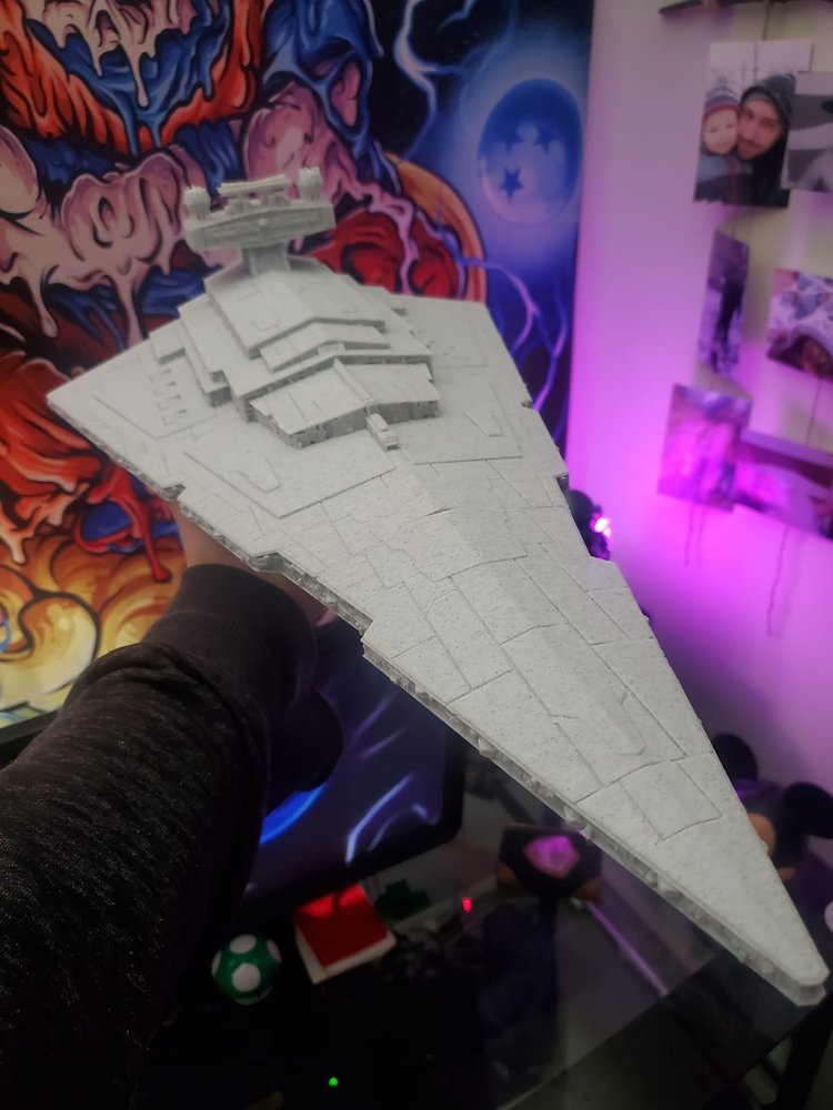 Star Wars Imperial Cruiser Star Destroyer Figure High Detail 30 Inch Long