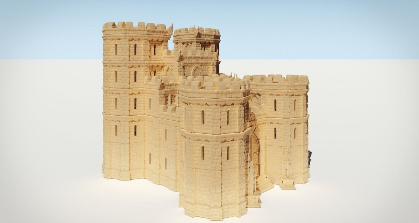 Large Castle Building Terrain 28mm | 32mm | D&D | Tabletop | 3D Printed