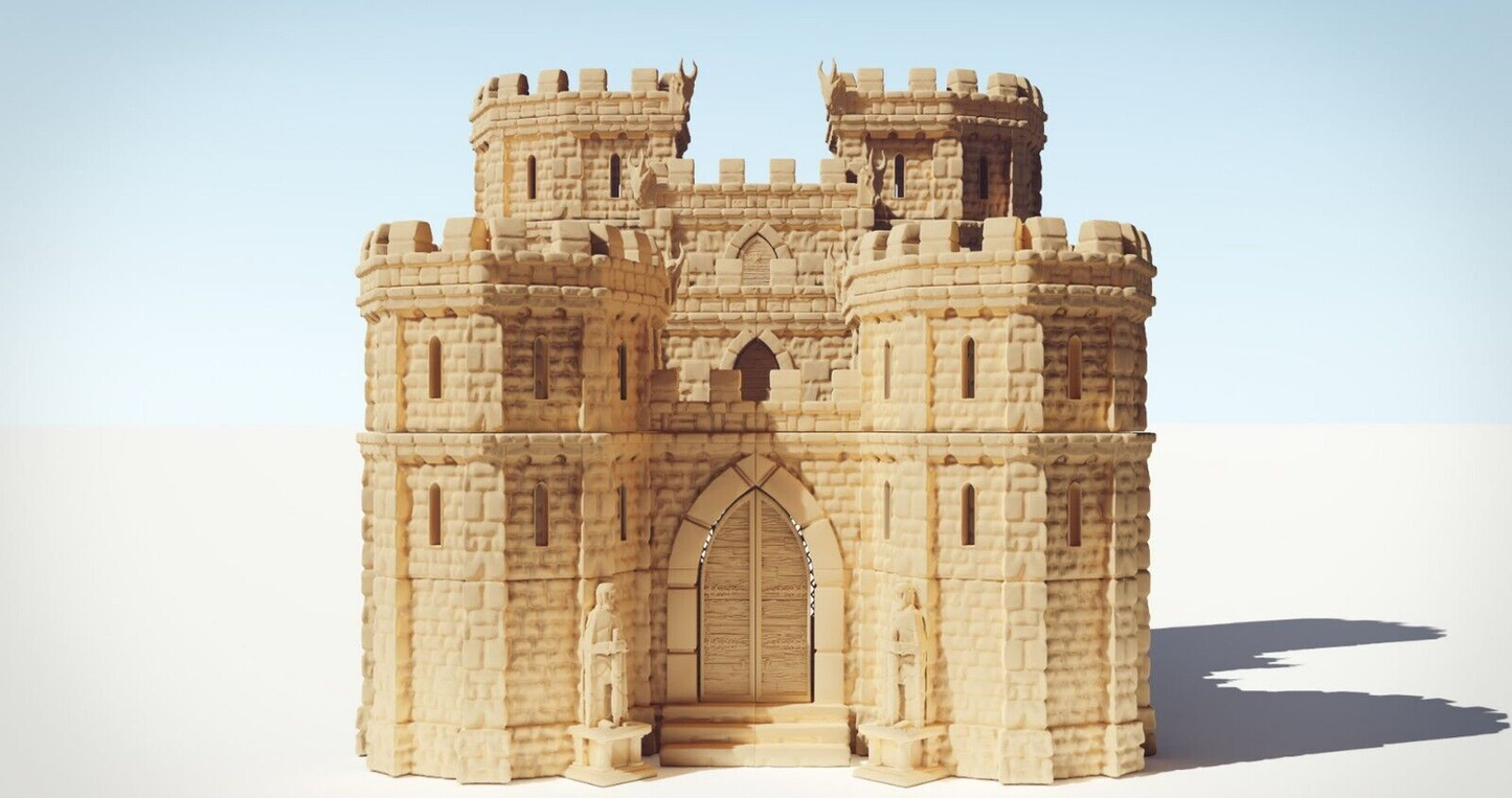 Large Castle Building Terrain 28mm | 32mm | D&D | Tabletop | 3D Printed