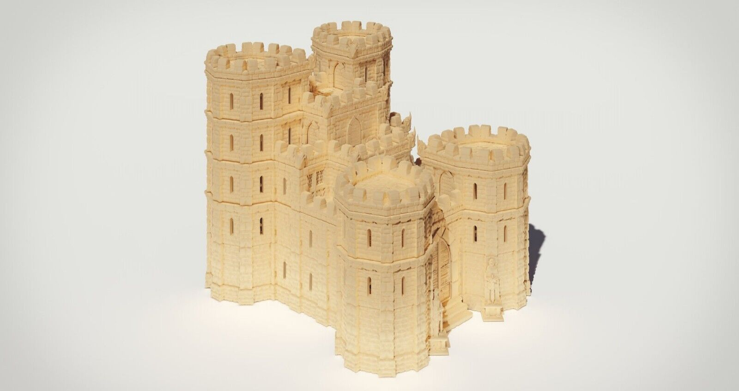 Large Castle Building Terrain 28mm | 32mm | D&D | Tabletop | 3D Printed