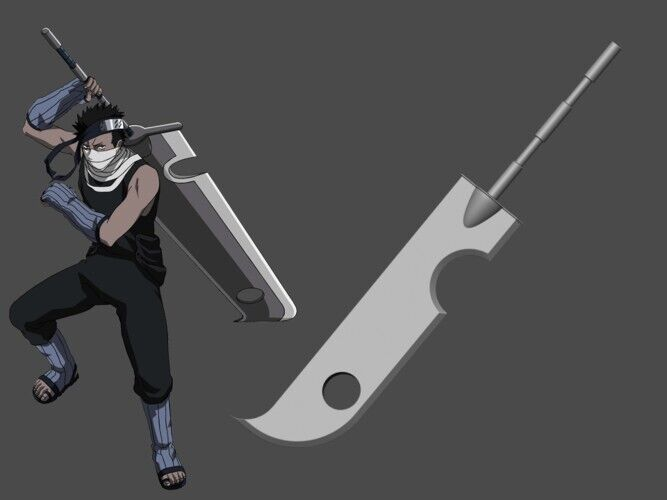 Life Size Zabuza Sword Naruto Anime Cosplay Kit 3D Printed