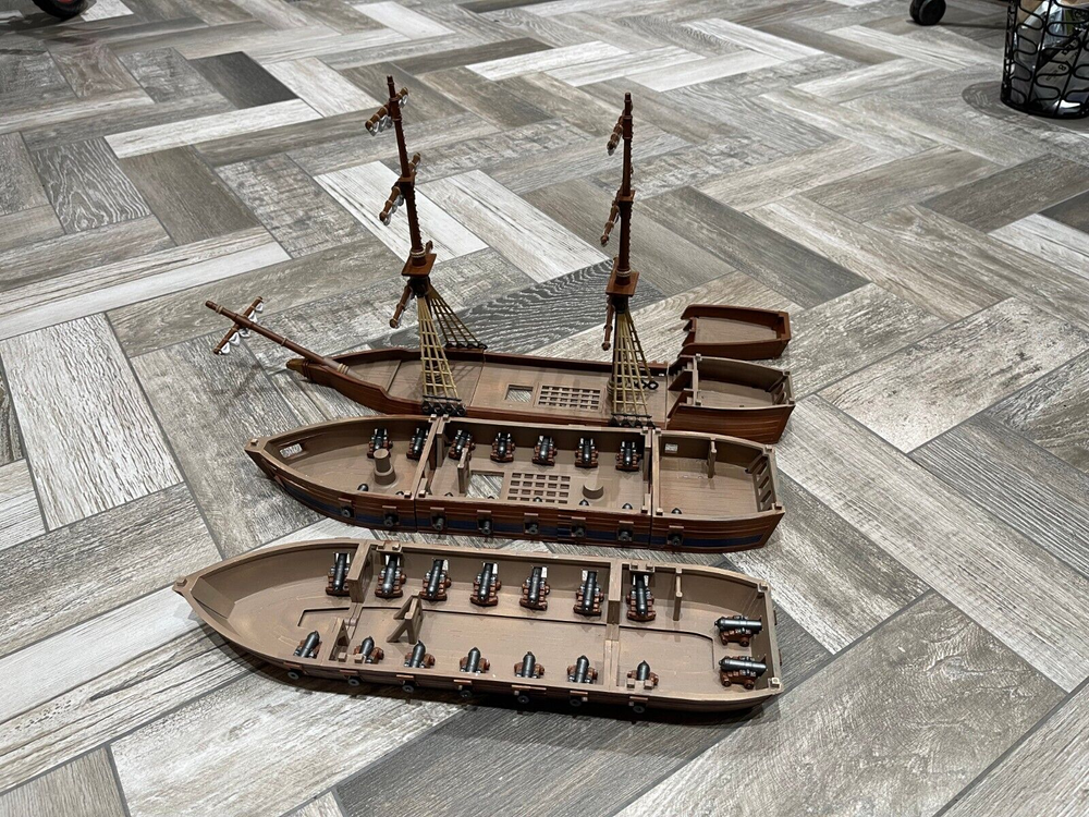 Big Warship Boat Terrain 28mm | 32mm | D&D | Pathfinder | Tabletop | 3D Printed