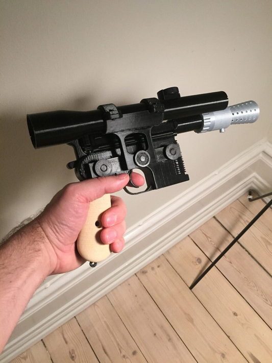 Life Size Star Wars Han Solo Blaster DL-44 Blaster Kit 3D Printed