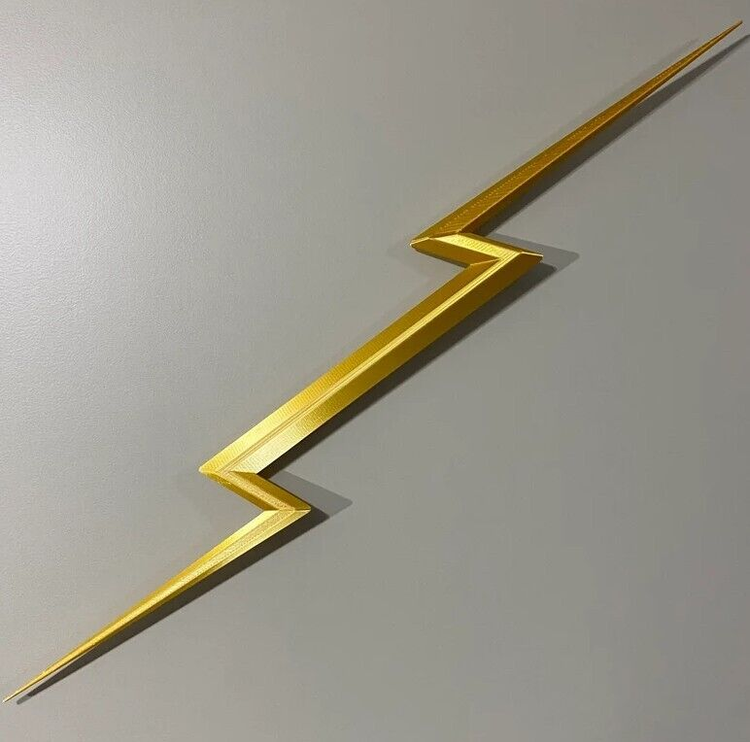 Life Size Lightning Bolt Zeus Thor Anime Cosplay Kit 3D Printed