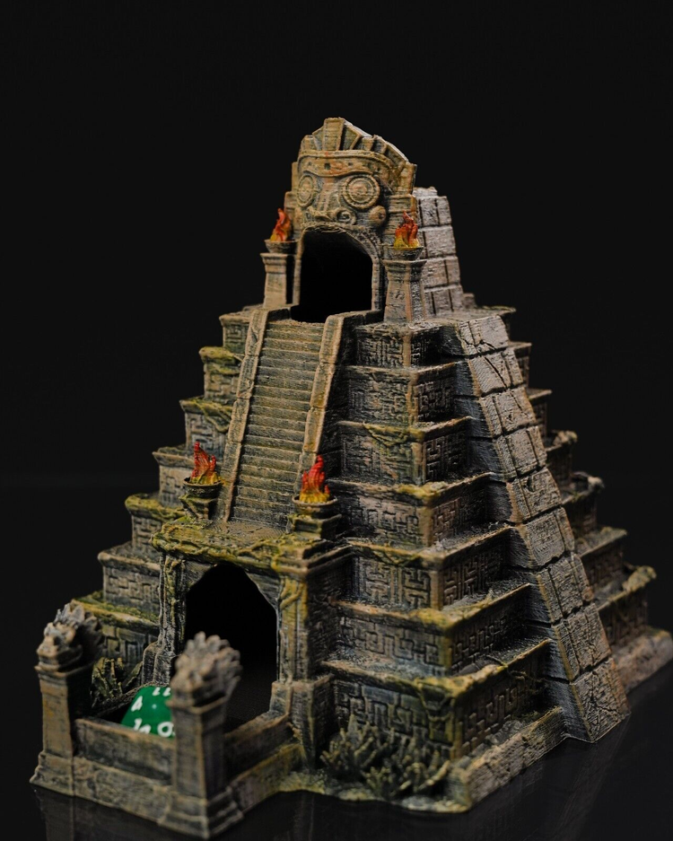 Large Aztec Temple Dice Tower D&D | Pathfinder | Tabletop | RPG | 3D Printed