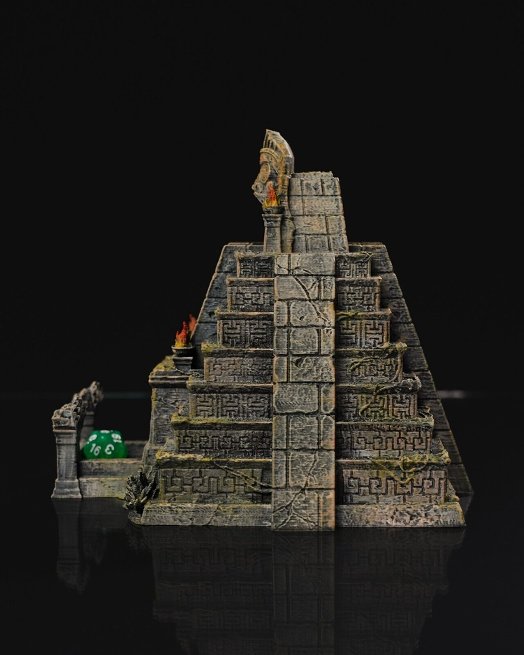 Large Aztec Temple Dice Tower D&D | Pathfinder | Tabletop | RPG | 3D Printed