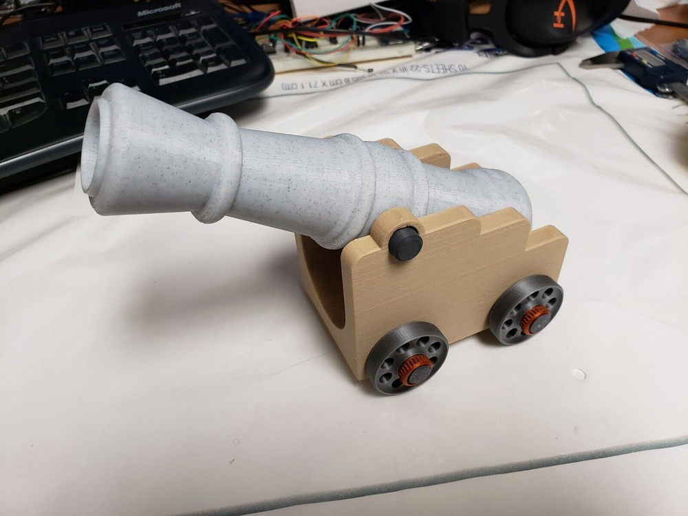 Large Dice Cannon Dice Launcher D&D | Pathfinder | Tabletop | RPG | 3D Printed