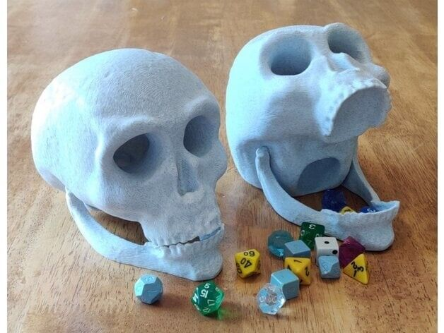 Human Skull Dice Tower D&D | Pathfinder | Tabletop | RPG | 3D Printed