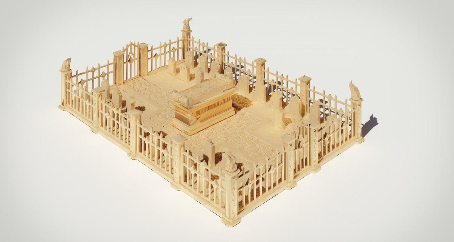 Graveyard Terrain 28mm | 32mm | D&D | Pathfinder | Tabletop | 3D Printed