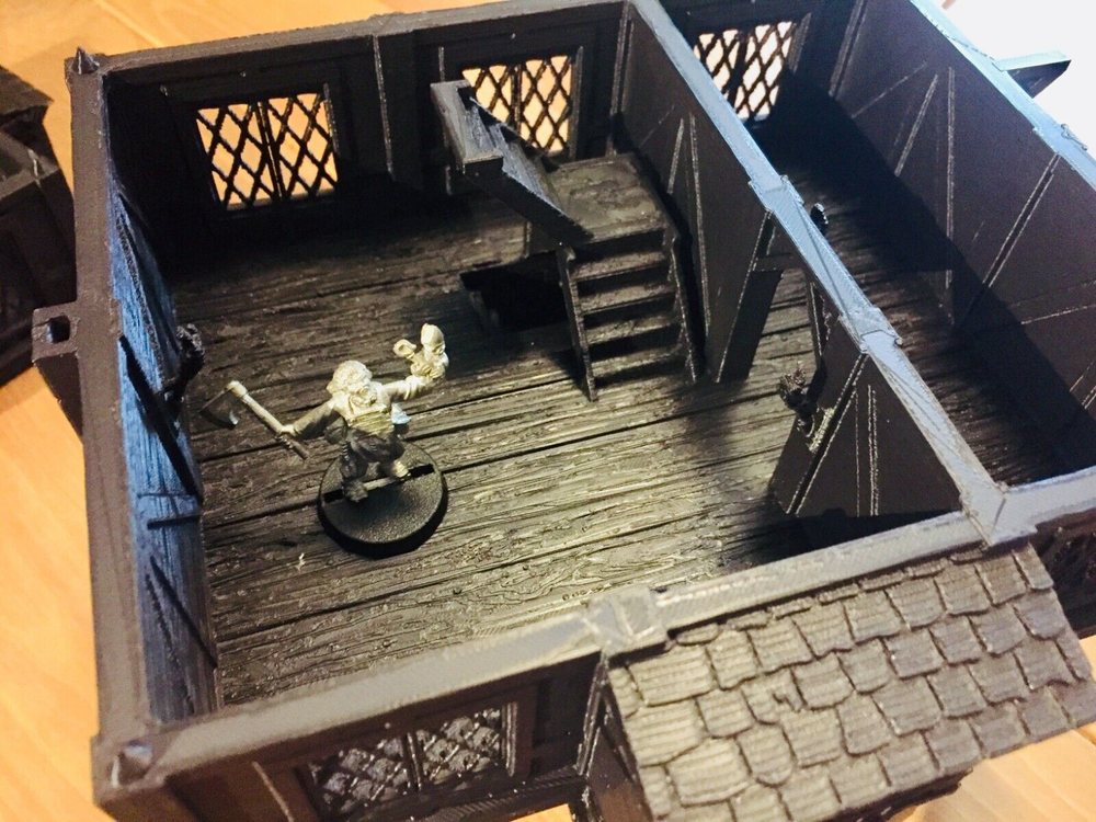 Inn Building Terrain 28mm | 32mm | D&D | Pathfinder | Tabletop | 3D Printed