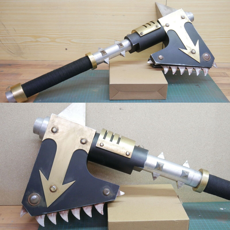 Life Size Warhammer Chain Axe Cosplay Kit 3D Printed