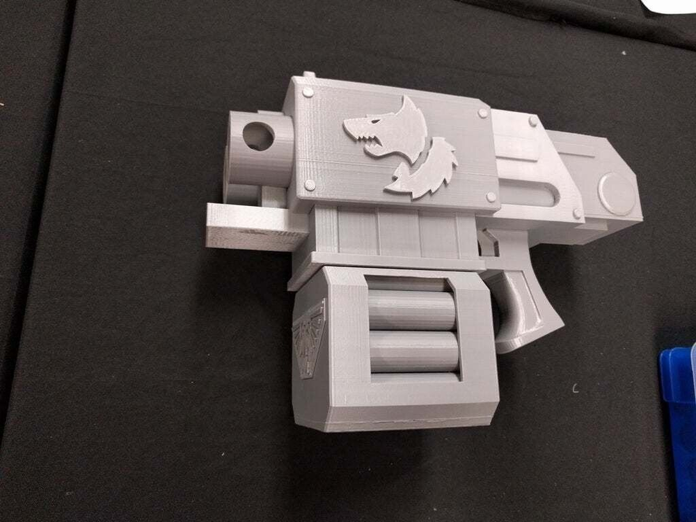 Life Size Warhammer Storm Bolter Cosplay Kit 3D Printed