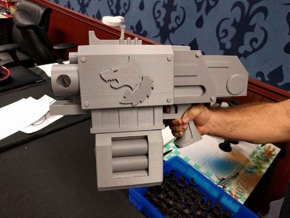 Life Size Warhammer Storm Bolter Cosplay Kit 3D Printed