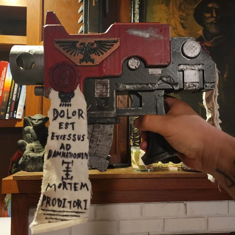 Life Size Warhammer Bolt Pistol Cosplay Kit 3D Printed