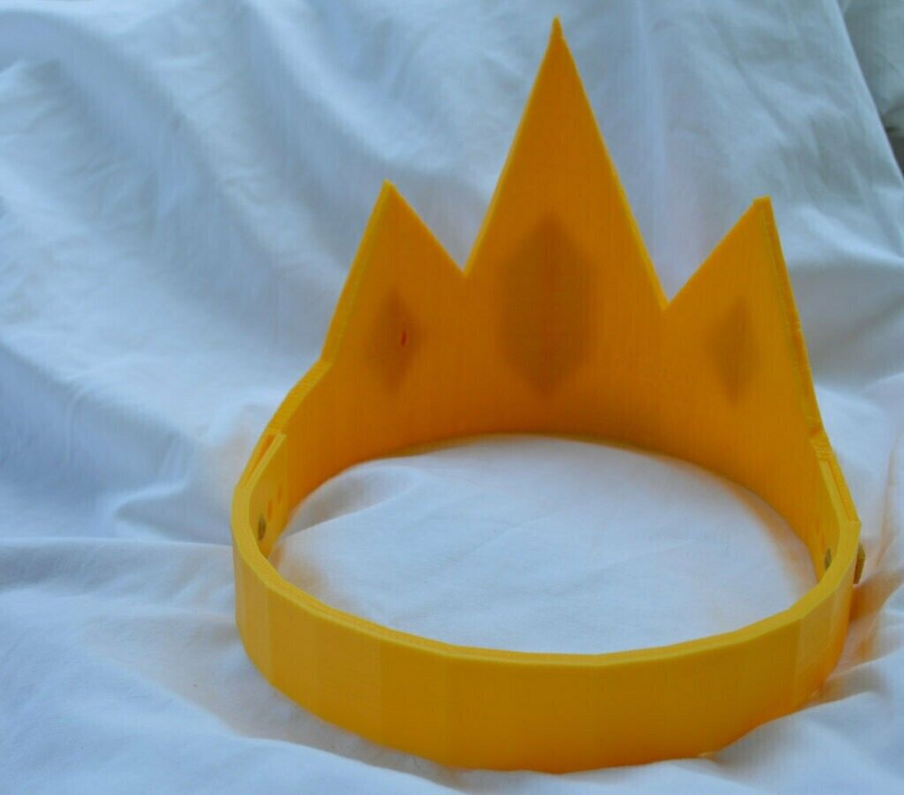 Life Size Ice King Crown Adjustable Adventure Time Anime Cosplay Kit 3D Printed