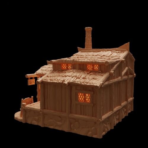 Blacksmith House Terrain 28mm | 32mm | D&D | Pathfinder | Tabletop | 3D Printed