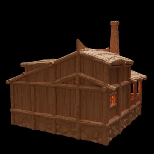 Blacksmith House Terrain 28mm | 32mm | D&D | Pathfinder | Tabletop | 3D Printed