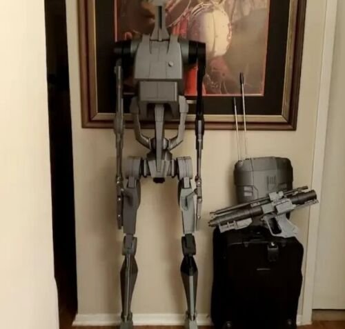 Life Size Star Wars Battle Droid Poseable Action Figure Kit 3D Printed