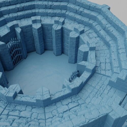 Large Arena Building Terrain 28mm 32mm D&D | Pathfinder | Tabletop | 3D Printed