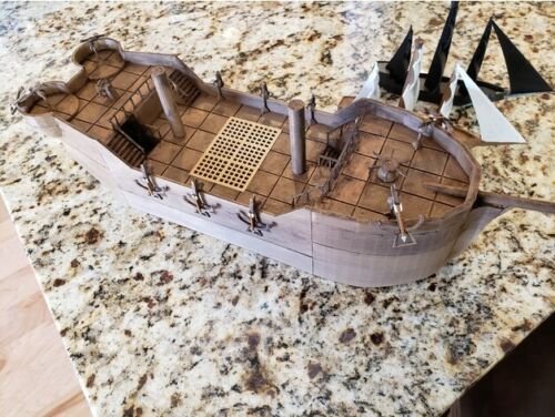 Ship Terrain 28mm | 32mm | D&D | Pathfinder | Tabletop | 3D Printed